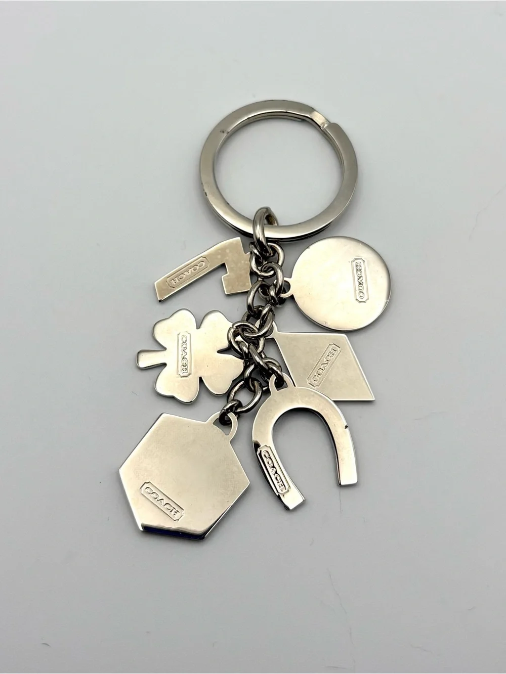 Coach Lucky Charms Keychain Keyring Vintage Y2K Dice Horseshoe Clover 7 8-ball